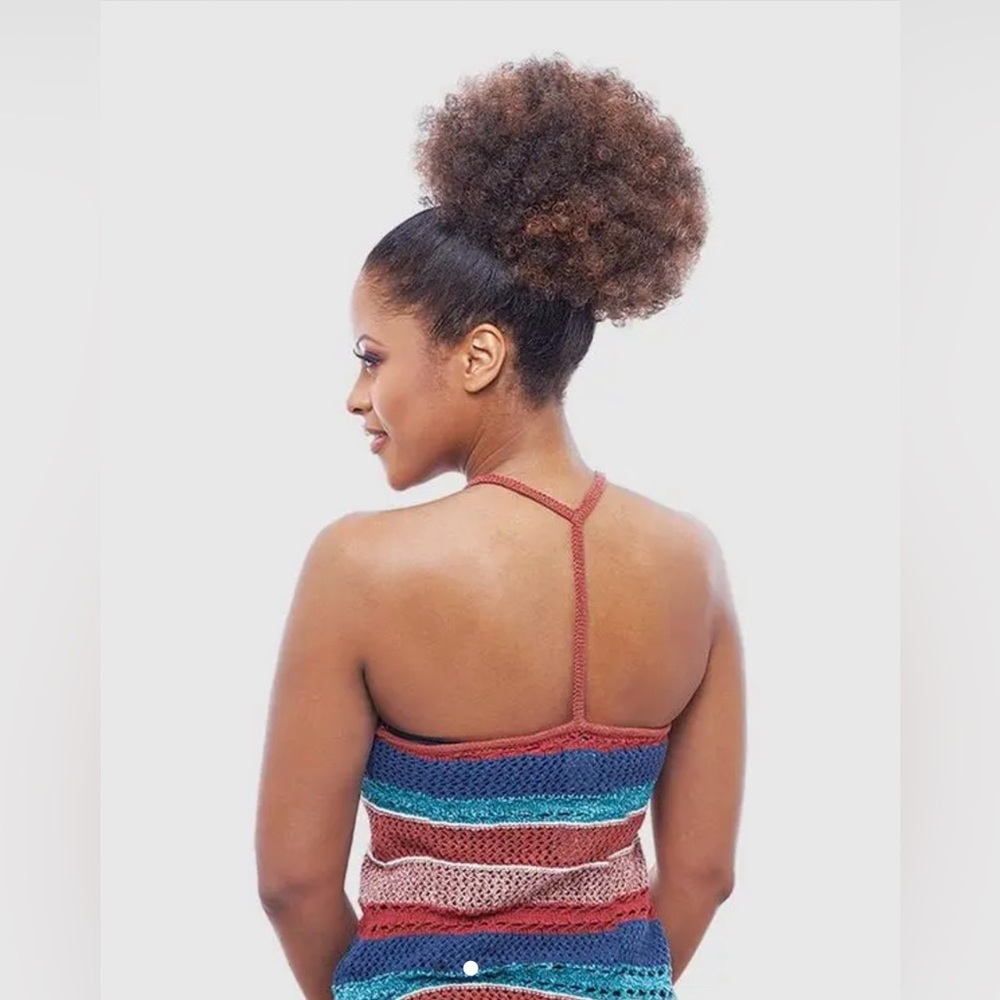 Natural Drawstring Curly Hair Extension - Picture 2 of 6